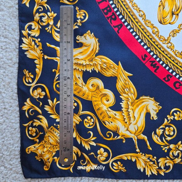 Ann Taylor Silk Scarf Zodiac Horoscope Astrology - Picture 5 of 13